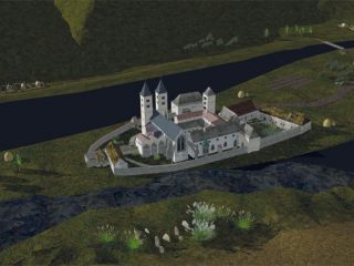virtuální model kláštera